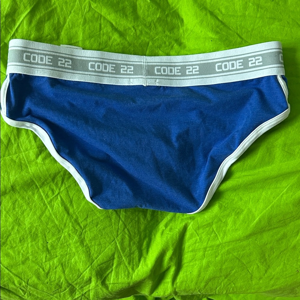 Code 22 Men's Blue Briefs - Picture 4 of 4